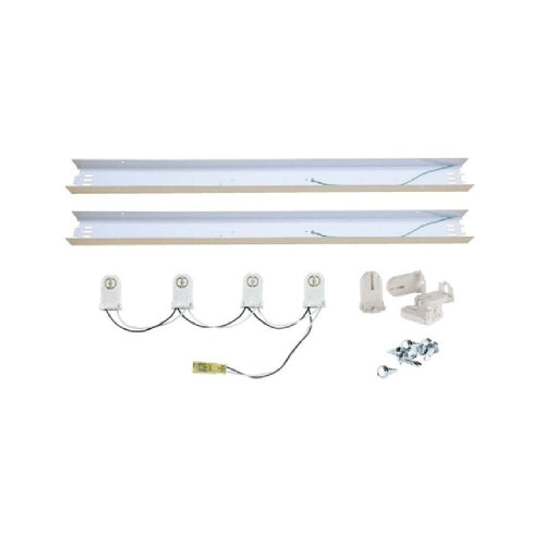 KEYSTONE TECHNOLOGIES Keystone Technologies KT-RKIT-SP-W-82-C4-4LED-DP 8ft 4-Lamp Strip Kit for Type B T8 LED Tubes 25W Pack 5 Replaces KTRKITSPW82C44LEDDP