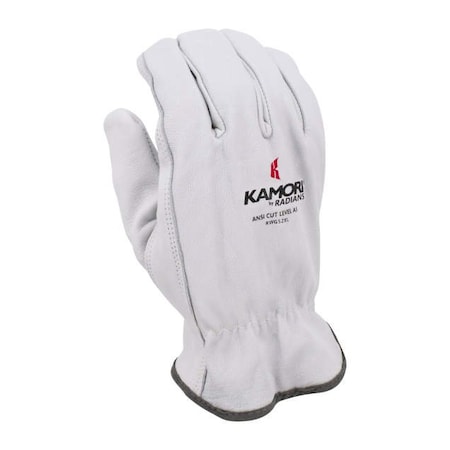 RADIANS Radians RWG52L Kamori Leather Gloves with Aramid Liner, Cut A4, L, 1 Pair, Pkg Qty 12