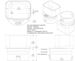 POLYLOK Polylok PDB-DS13 Downspout Offset 3 in. x 4 in. x 4 in.