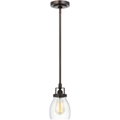 SEAGULL LIGHTING Seagull Lighting 6114501-710 Belton 1 light pendant ceiling light 60W 5.38 inch