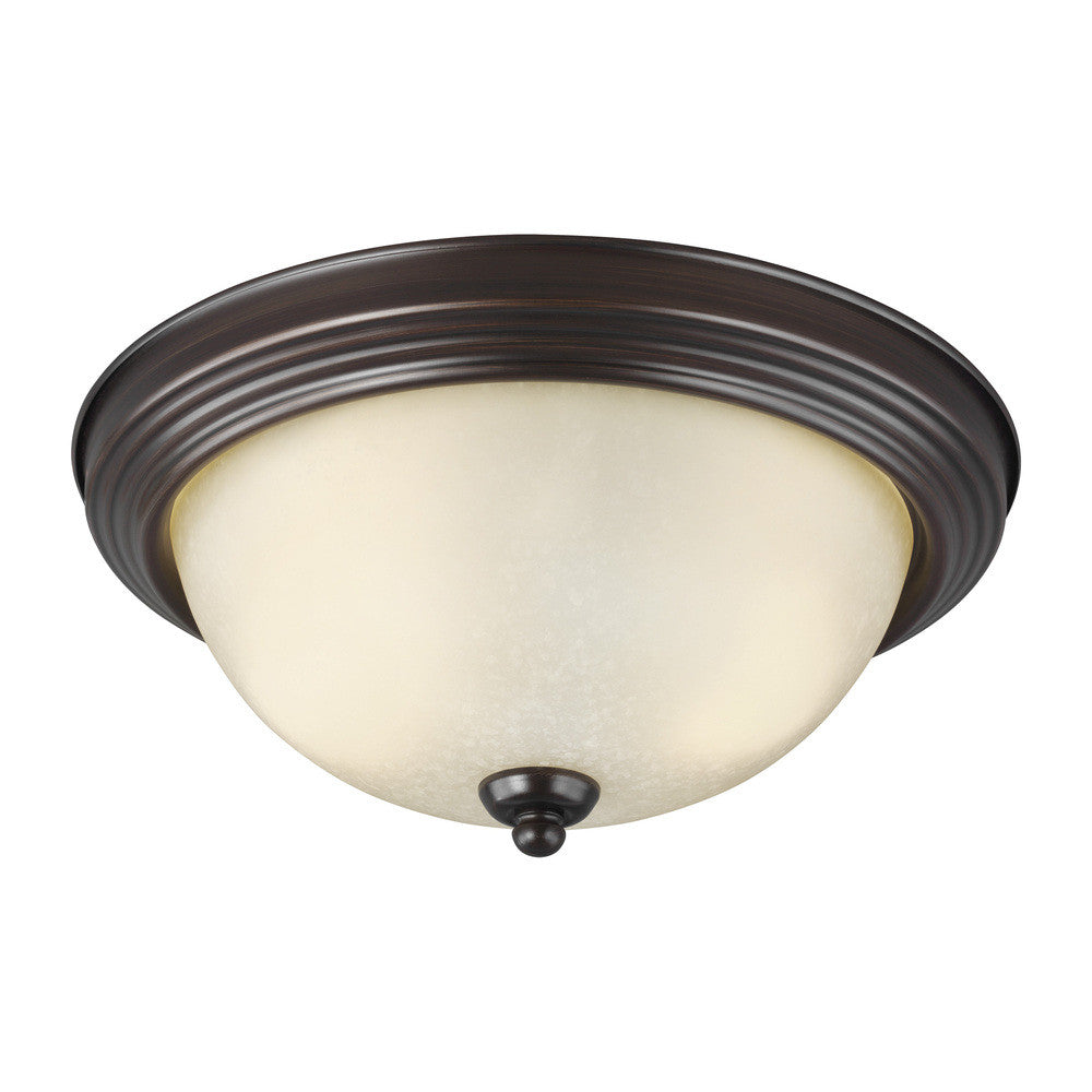 SEAGULL LIGHTING Seagull Lighting 77064-710 transitional two light flush mount 120 total watts two-light