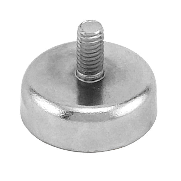 MASTER MAGNETICS Master Magnetics NACM078 Grade 42 Neodymium Round Base Magnet with Male Thread 28 lbs. pull 0.787 feet' Dia. x 0.276 feet' Thk.