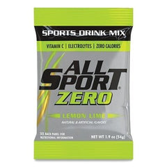 ALL SPORT All Sport 10122632 Zero Lemon Lime Powder Pouch 2.5 Gallon 30 Pack