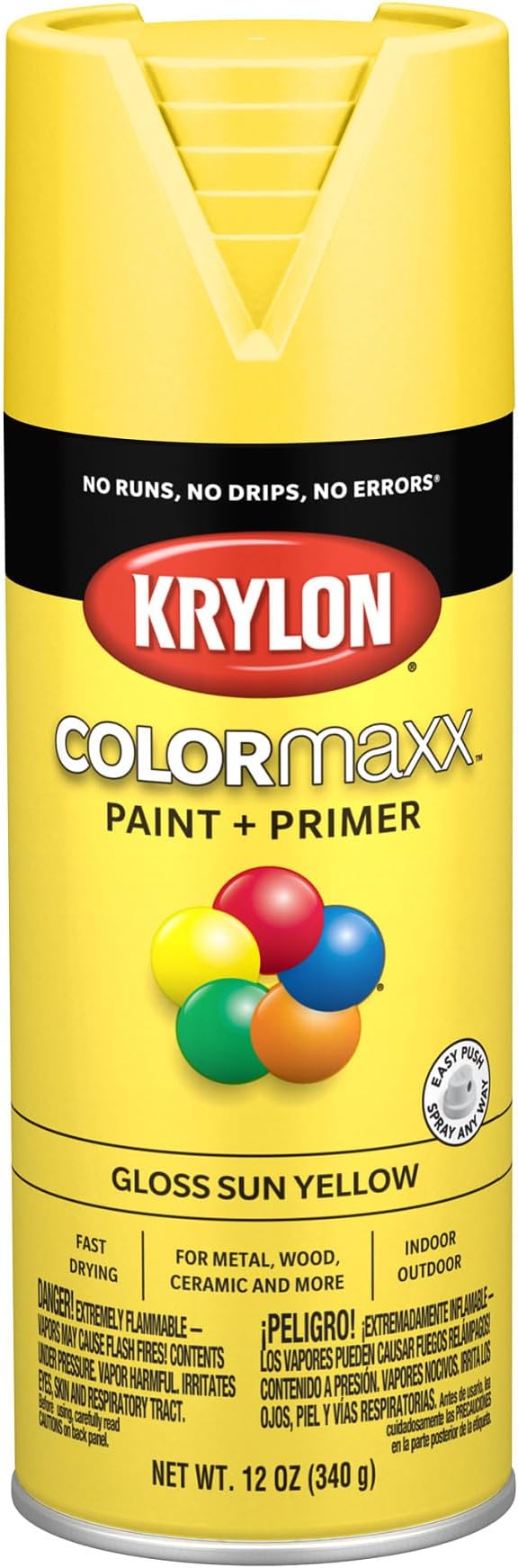 KRYLON Krylon K05541007 ColorMaxx Gloss Spray Paint 12 Oz.