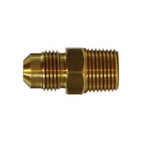 MIDLAND METAL Midland Metal 10253 SAE 45 degree flare fitting adapter 1/8 inch male SAE 45 degree flare x 1/8 inch male NPTF