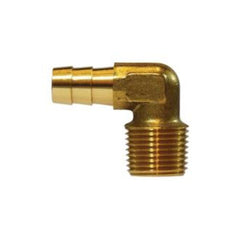 MIDLAND METAL Midland Metal 32038 90 deg Elbow, 1/4 in Hose Barb x 1/8 in Male NPTF