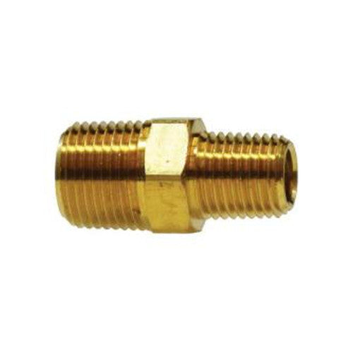 MIDLAND METAL Midland Metal 28224L Light Pattern Reducing Hex Pipe Nipple 1/2-in Male NPTF x 3/8-in Male NPTF