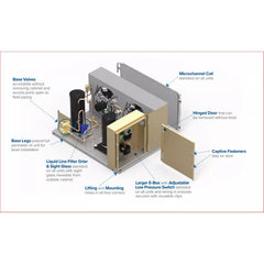 BOHN Bohn BCH0005MCACZA0000 Condensing Unit Scroll Compressor 0.5 hp Outdoor Air-Cooled