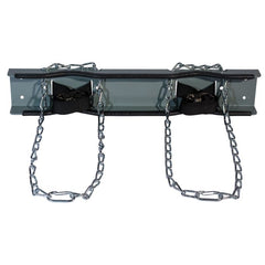 JUSTRITE Justrite 35268 Steel Gas Cylinder Support Bracket With Chain Two 12 Inch Cylinder Capacity Wall Mount