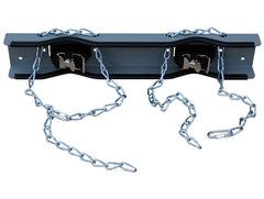 JUSTRITE Justrite 35268 Steel Gas Cylinder Support Bracket With Chain Two 12 Inch Cylinder Capacity Wall Mount