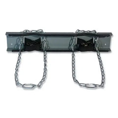 JUSTRITE Justrite 35268 Steel Gas Cylinder Support Bracket With Chain Two 12 Inch Cylinder Capacity Wall Mount