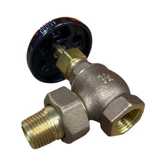WAL-RICH Wal-Rich 0408102 1/2 inch brass radiator angle valve
