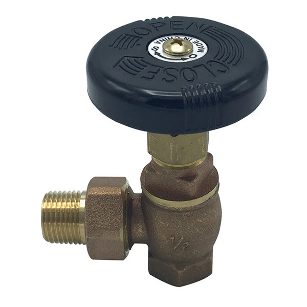 WAL-RICH Wal-Rich 0408102 1/2 inch brass radiator angle valve
