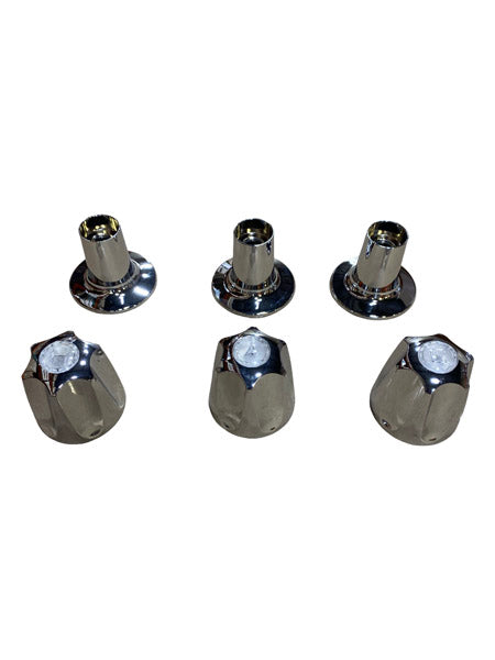 WAL-RICH Wal-Rich 4703302 8 three-handle tub/shower faucet with tub spout, shower head, and shower arm