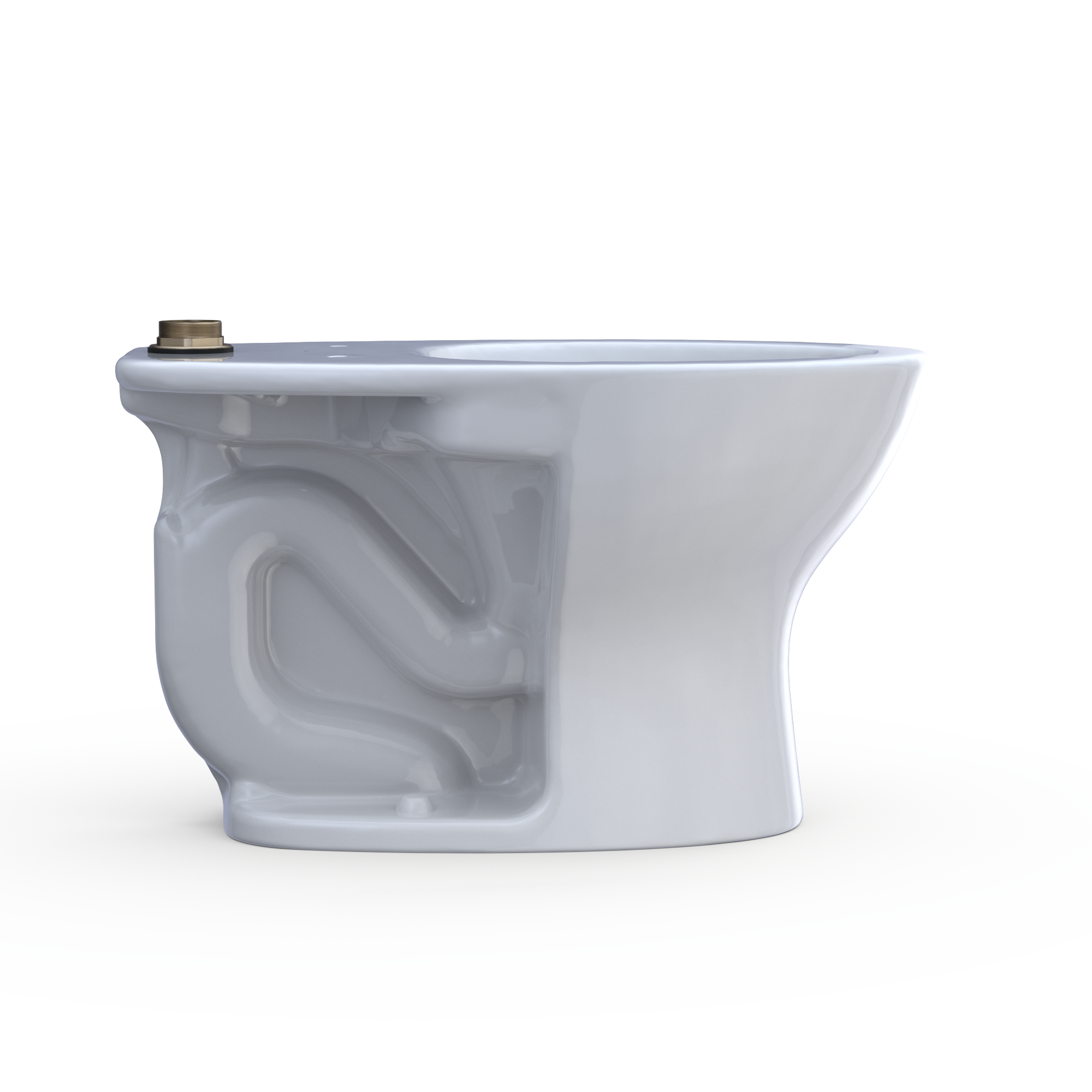 TOTO Toto CT725CU#01 tornado flush commercial flushometer elongated floor-mounted toilet bowl 1.0/1.28/1.6 GPF top spud