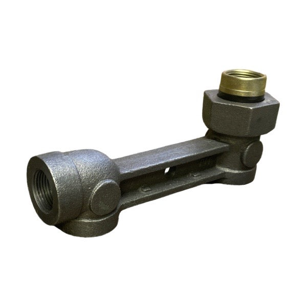 WAL-RICH Wal-Rich 0418004 6 1/2″ Gas Meter Bar 1 Inch Side Inlet Top Outlet (For Class 250 Meter)