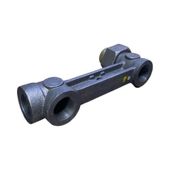 WAL-RICH Wal-Rich 0418004 6 1/2″ Gas Meter Bar 1 Inch Side Inlet Top Outlet (For Class 250 Meter)