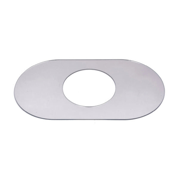 WAL-RICH Wal-Rich 0623502 Acrylic Single Lever Trim Cover Plate 5 inch Hole 1 Pack