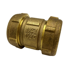 WAL-RICH Wal-Rich 4531008 1 1/4″ Short Brass Compression Coupling Lead-Free
