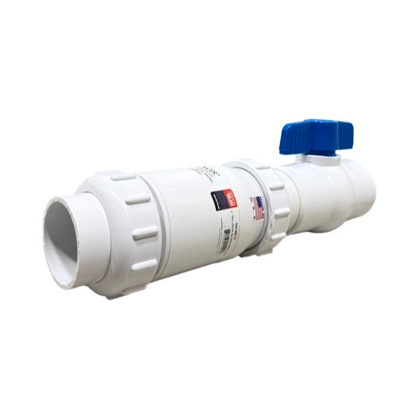 WAL-RICH Wal-Rich 0414812 2 inch Tru-Union Silent Sewage Ejector Check Valve With Ball Valve