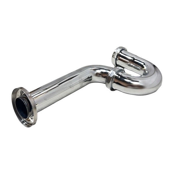 WAL-RICH Wal-Rich 1205012 1-1/2 inch Chrome Plated Tubular Brass P-Trap, Less Cleanout 22 Gauge
