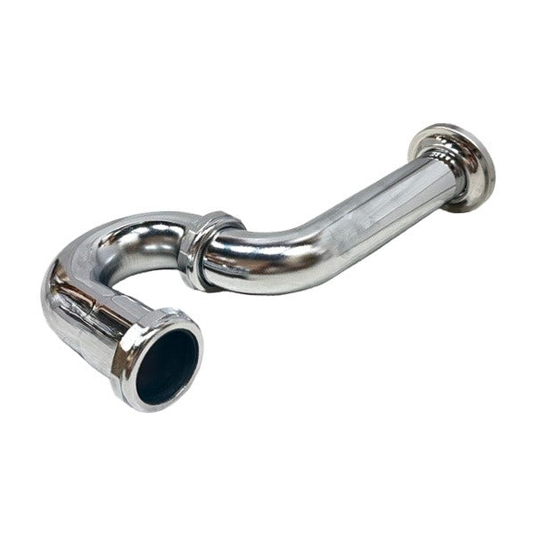 WAL-RICH Wal-Rich 1205012 1-1/2 inch Chrome Plated Tubular Brass P-Trap, Less Cleanout 22 Gauge