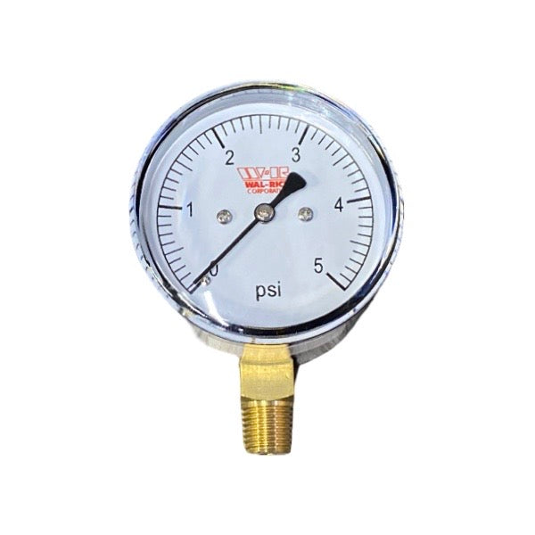 WAL-RICH Wal-Rich 1715500 gas test diaphragm gauge 5 PSI 2-1/2 inch