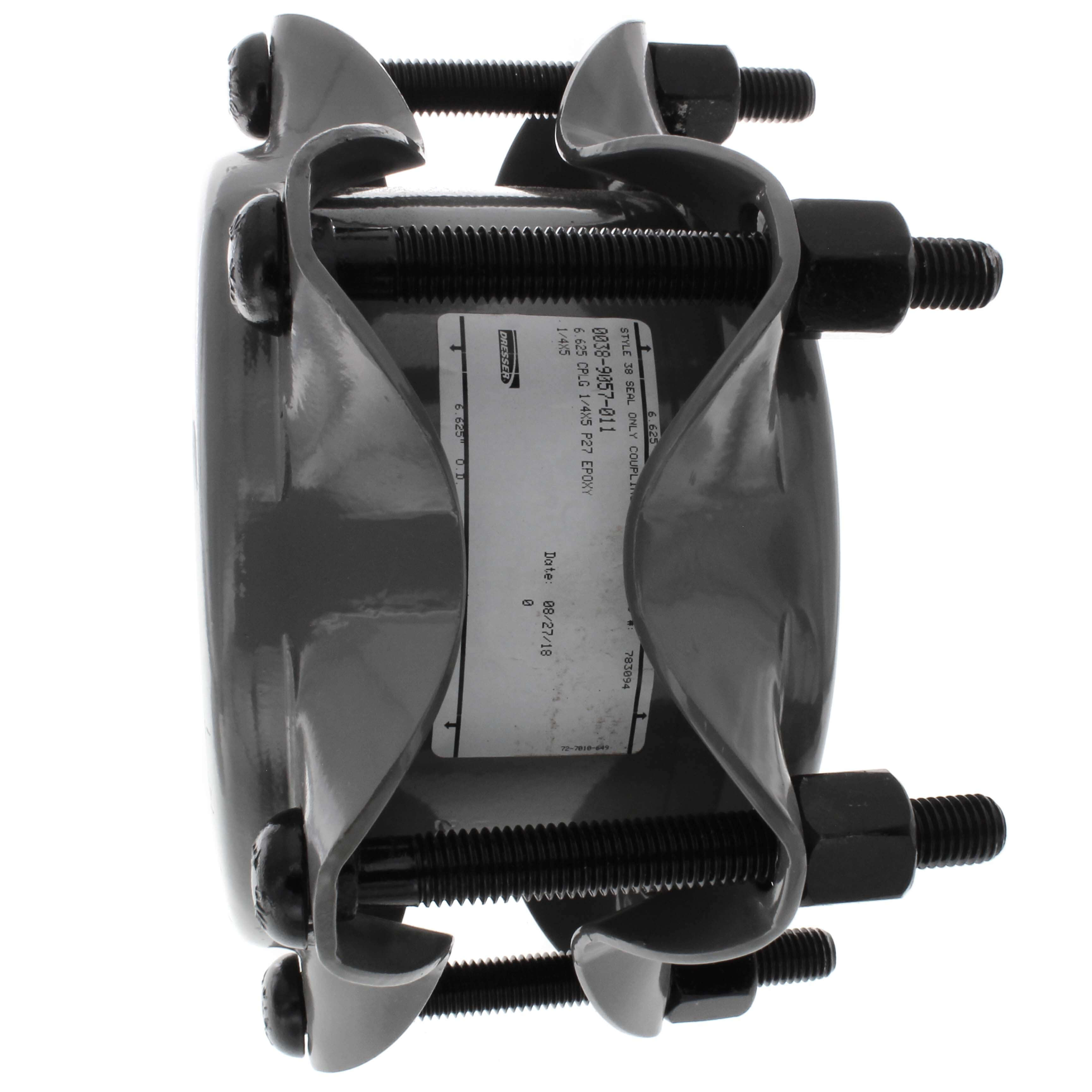 WAL-RICH Wal-Rich 2801324 6 inches IPS Style 38 Water Service Dresser Coupling for Steel Pipe (Plain)