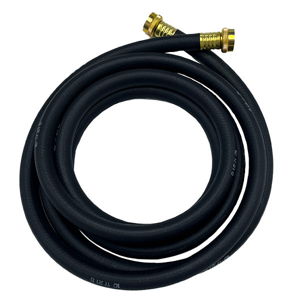 WAL-RICH Wal-Rich 0802512 heavy duty rubber washing machine inlet hose 12 foot 1/2 inch ID 3/4 inch female hose