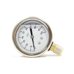 WAL-RICH Wal-Rich 1712604 2 1/2 inch 100 PSI Liquid Filled Gauge