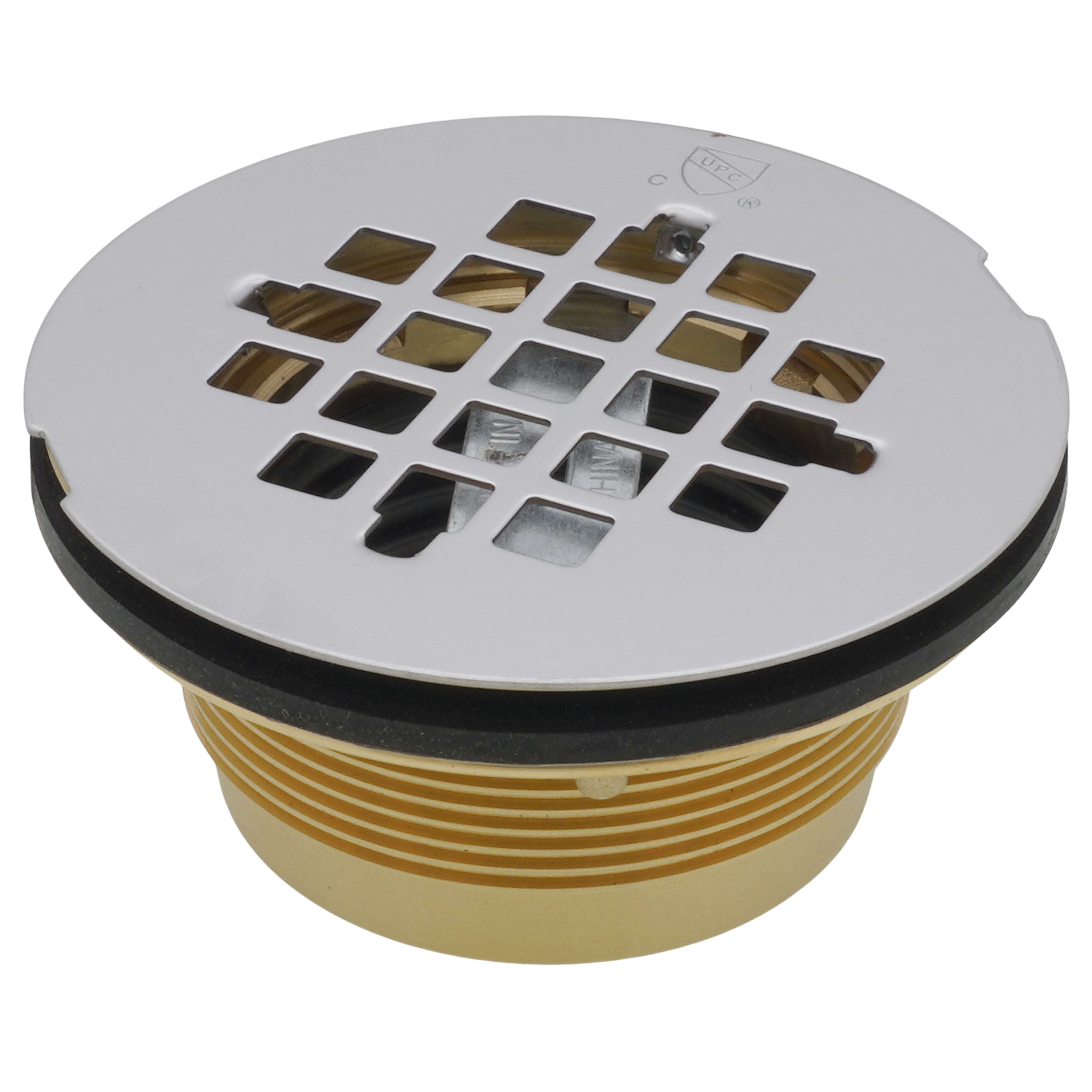 WAL-RICH Wal-Rich 0523004 Brass No-Caulk Shower Drain 2 Inch