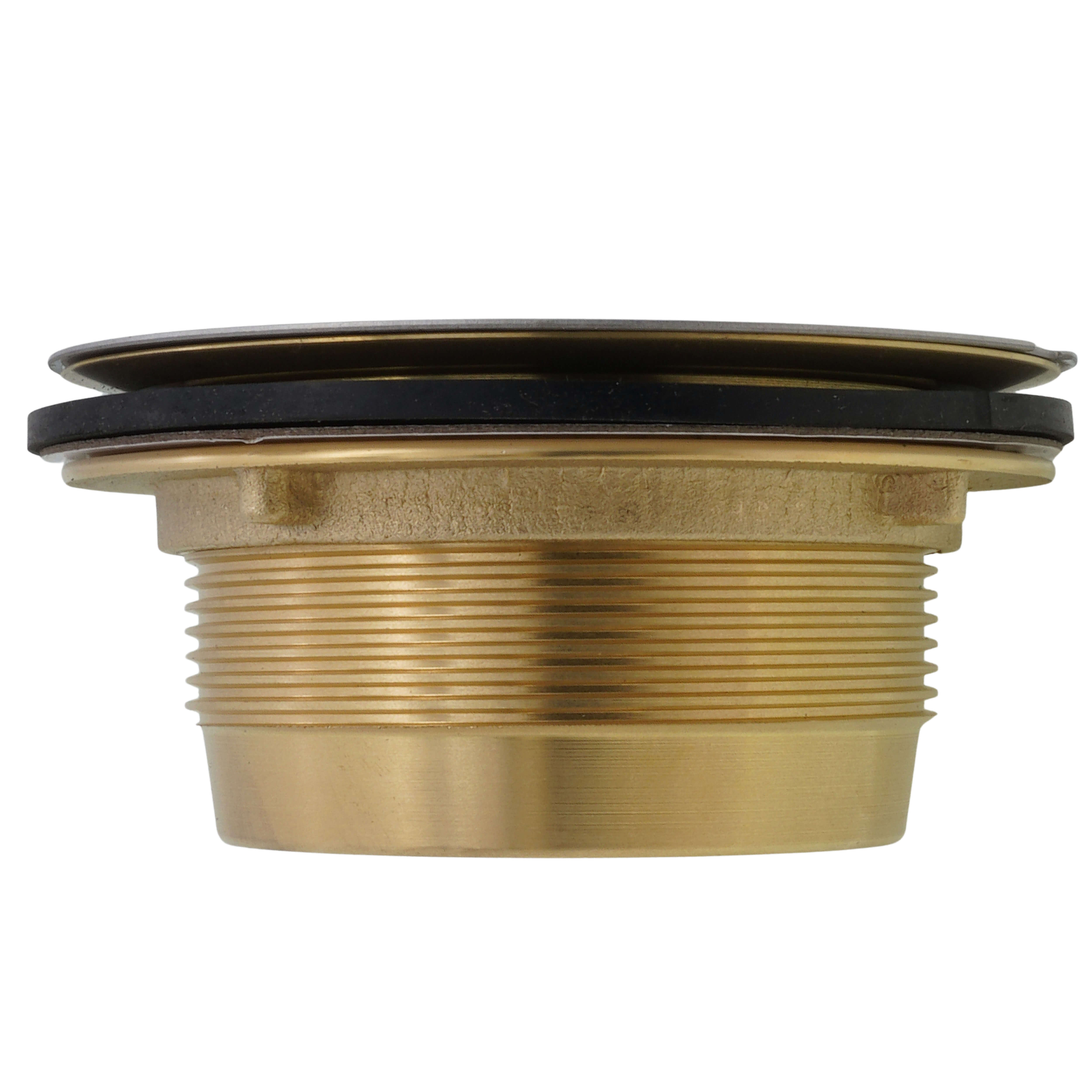 WAL-RICH Wal-Rich 0523004 Brass No-Caulk Shower Drain 2 Inch