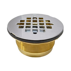 WAL-RICH Wal-Rich 0523004 Brass No-Caulk Shower Drain 2 Inch