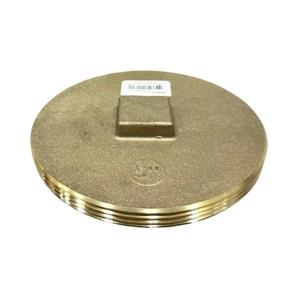 WAL-RICH Wal-Rich 2424212 5″ raised head brass cleanout plug southern code