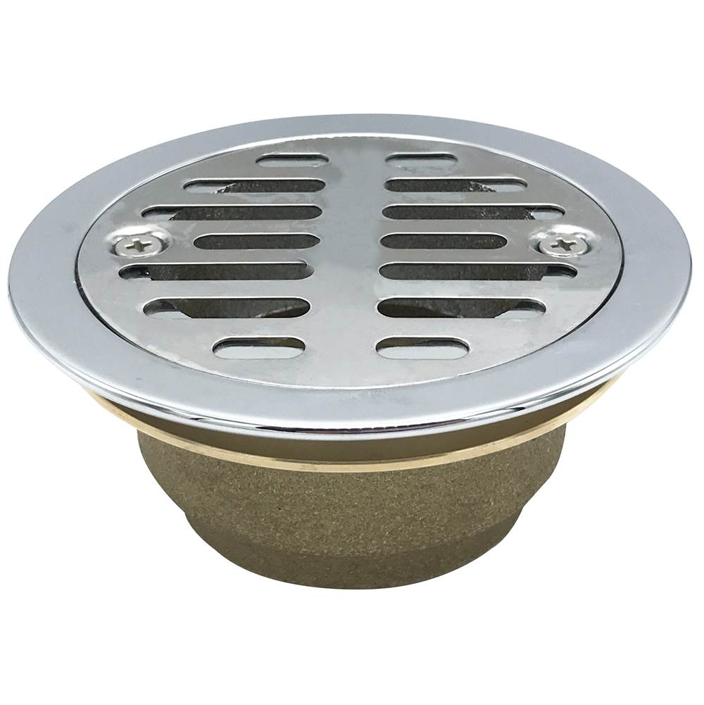 WAL-RICH Wal-Rich 0521002 Chrome-Plated Brass Urinal Strainer IPS 2 IPS