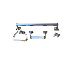 WAL-RICH Wal-Rich 1645104 4 piece chrome-plated bathware set 18 inches towel bar