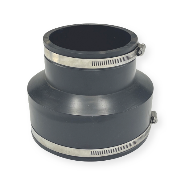 WAL-RICH Wal-Rich 2533020 Rubber Transition Coupling 6 inches X 4 inches Cast Iron/PVC