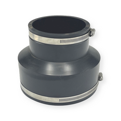 WAL-RICH Wal-Rich 2533020 Rubber Transition Coupling 6 inches X 4 inches Cast Iron/PVC