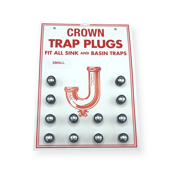 WAL-RICH Wal-Rich 1218004 Small Rubber Trap Plugs Small 12 Pack
