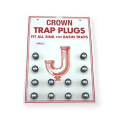 WAL-RICH Wal-Rich 1218004 Small Rubber Trap Plugs Small 12 Pack