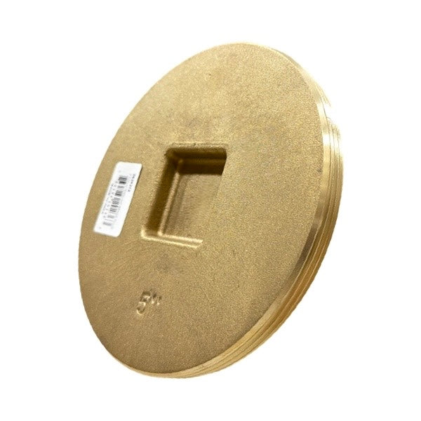 WAL-RICH Wal-Rich 2424312 5 inch countersunk brass cleanout plug southern code 12 pack