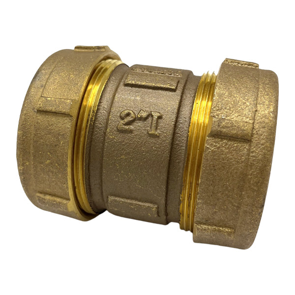 WAL-RICH Wal-Rich 4531012 2 inch short brass compression coupling