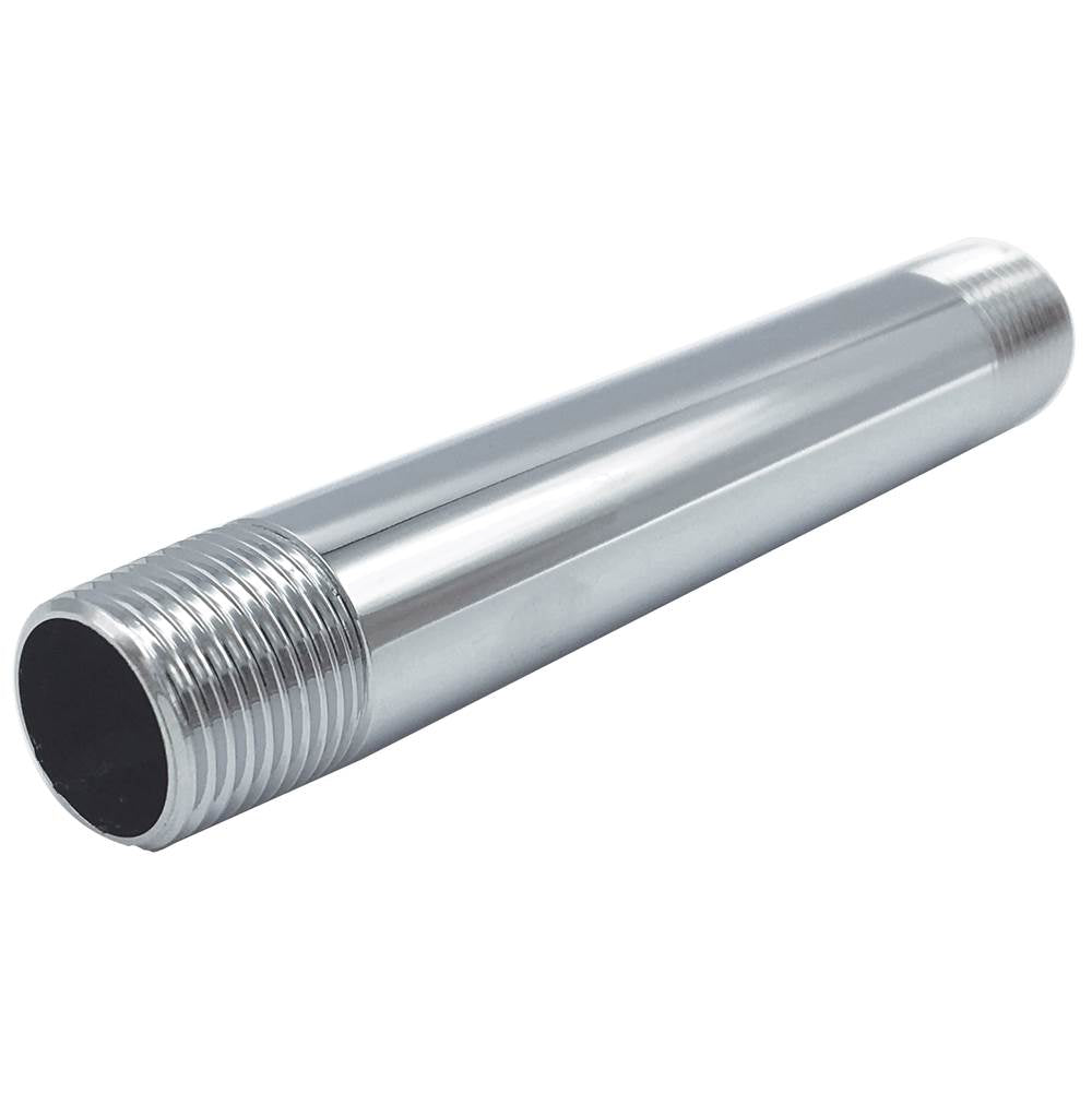 WAL-RICH Wal-Rich 0302534 3/8 x 12 inch Lead-Free Chrome-Plated Nipple 25 Pack