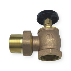 WAL-RICH Wal-Rich 0408006 1 1/2 inches Brass Radiator Angle Valve Package of 2