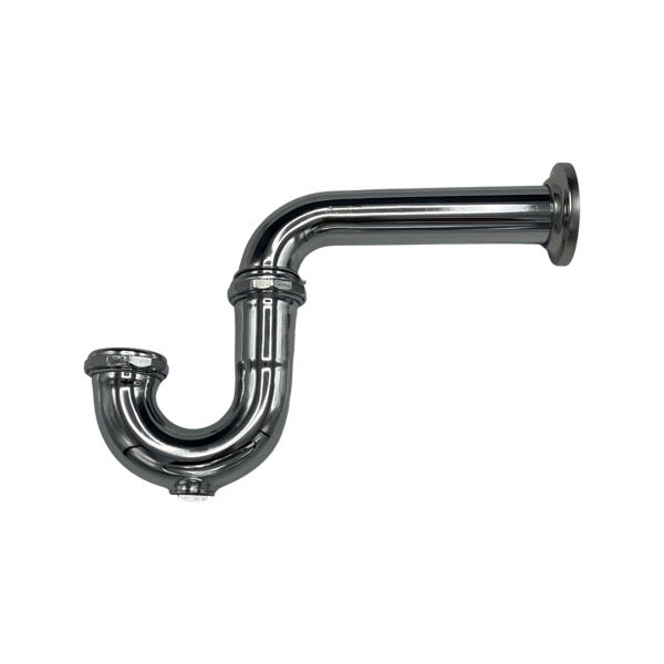 WAL-RICH Wal-Rich 1206008 1 1/2 inches chrome-plated "P" trap with cleanout