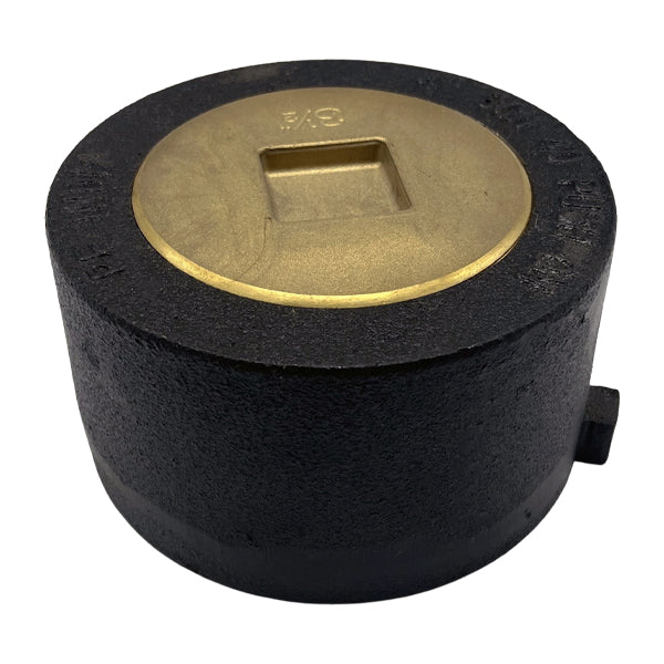 WAL-RICH Wal-Rich 2423604 4 inch Schedule 40 Push-On Cleanout Less Gasket with Countersunk Plug