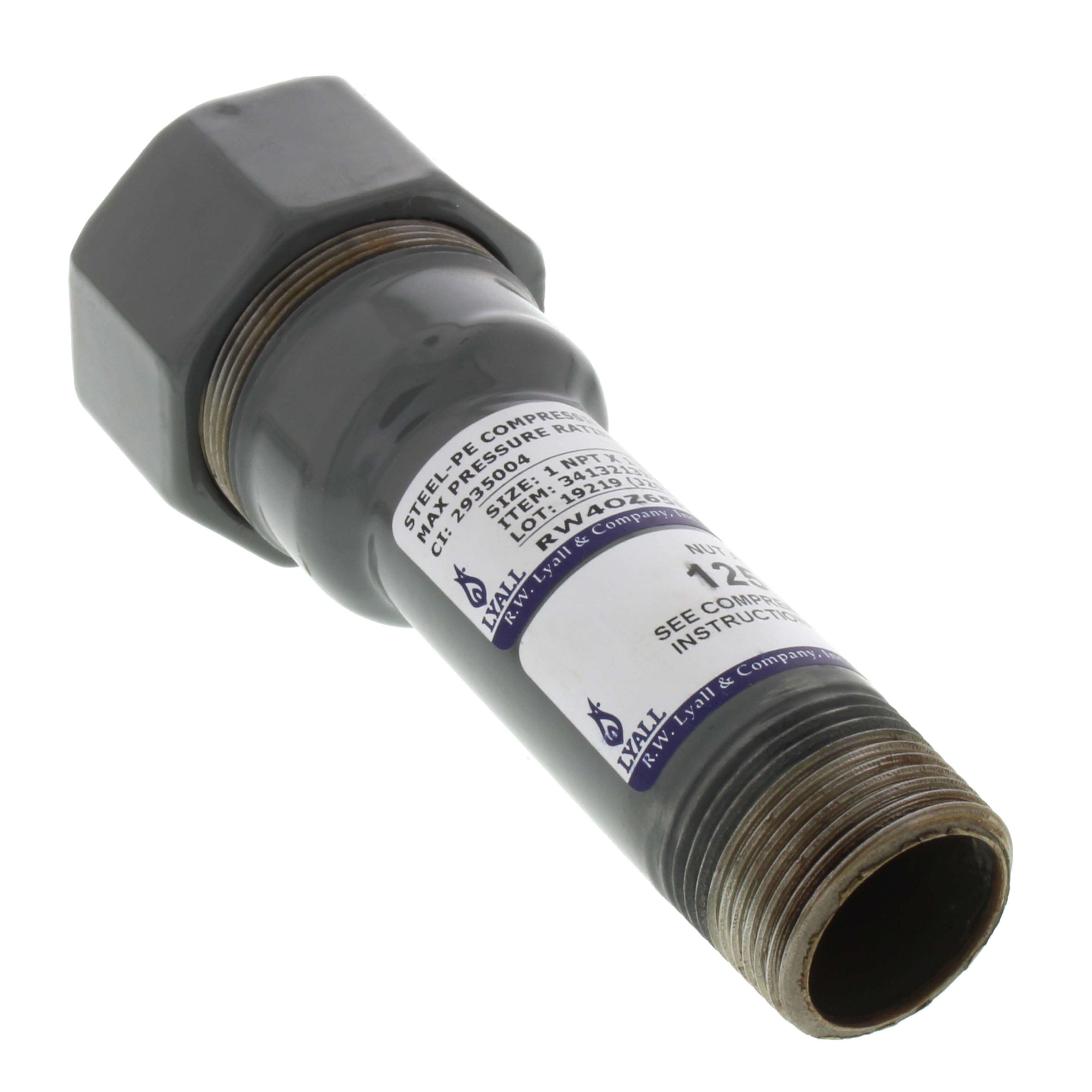 WAL-RICH Wal-Rich 2935004 1 inch ips steel compression male adapter 10 psi sdr-11