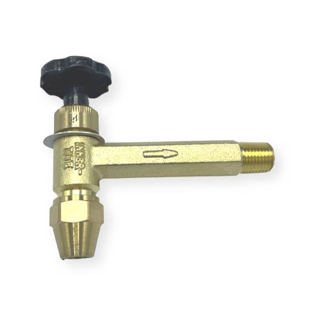 WAL-RICH Wal-Rich 0402010 3/8 inches FL X 1/4 inches MIP X 3 inches- Angle Fusible Oil Tank Valve