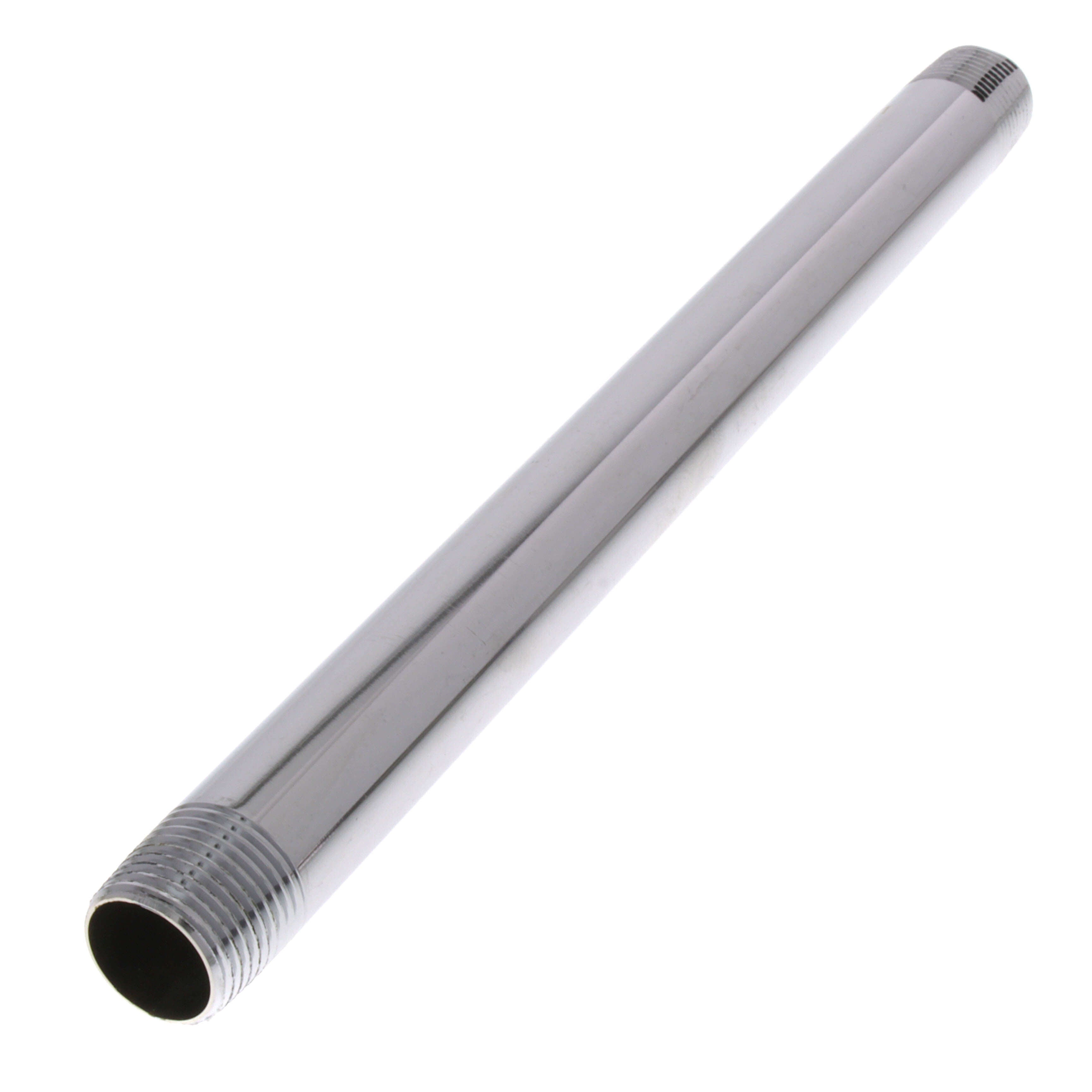 WAL-RICH Wal-Rich 0302526 3/8 x 8 inch Lead-Free Chrome-Plated Nipple