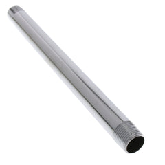 WAL-RICH Wal-Rich 0302526 3/8 x 8 inch Lead-Free Chrome-Plated Nipple